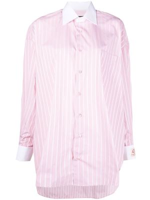 Raf Simons striped long-sleeve shirt - Pink