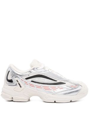 Raf Simons Ultrasceptre panelled metallic sneakers - White