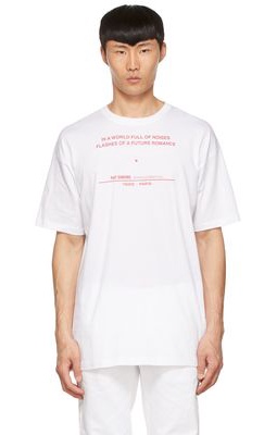 Raf Simons White Cotton T-Shirt