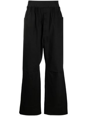 Raf Simons wide-leg flared trousers - Black