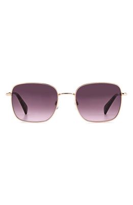 rag & bone 52mm Gradient Square Sunglasses in Red Gold/Grey Shaded Pink