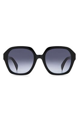 rag & bone 53mm Gradient Square Sunglasses in Black