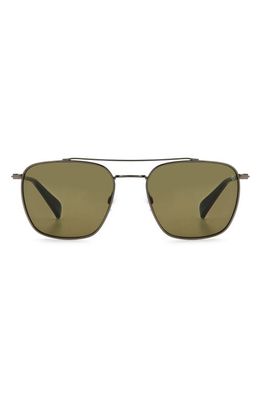 rag & bone 53mm Navigator Sunglasses in Grey Khaki