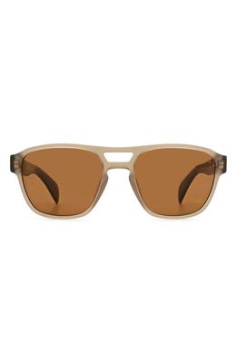 rag & bone 54mm Rectangular Sunglasses in Brown
