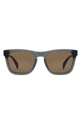 rag & bone 54mm Rectangular Sunglasses in Matte Grey/Brown