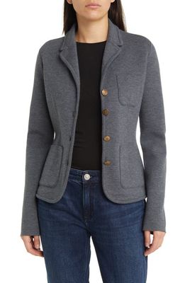 rag & bone Abigail Merino Wool Blend Blazer in Charcoal at Nordstrom, Size X-Large