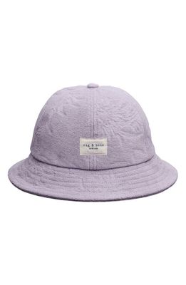 rag & bone Addison Twist Terry Cloth Bucket Hat in Lilac