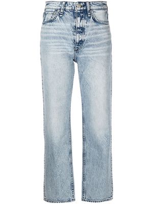 Rag & Bone Alex cropped high-waist jeans - Blue