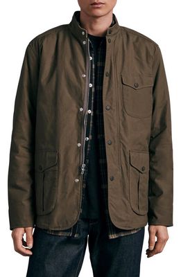 rag & bone Archive Waxed Cotton Hunting Jacket in Green
