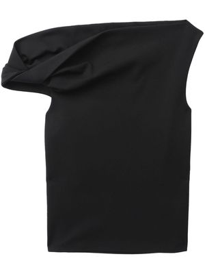 rag & bone asymmetric-neck sleeveless top - Black
