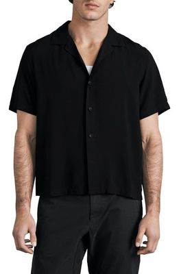 rag & bone Avery Button-Up Shirt in Blk