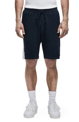 rag & bone Axel Terry Cloth Shorts in Navy Multi