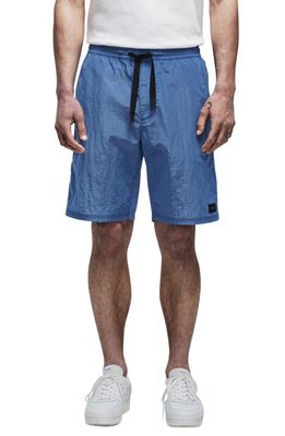 rag & bone Barton Nylon Drawstring Shorts in Blue