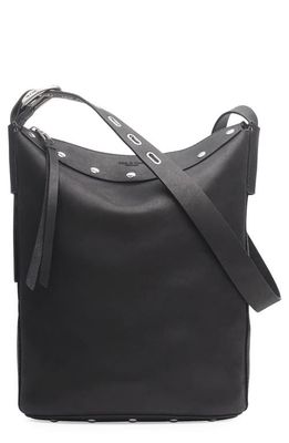 rag & bone Belize Studded Leather Bucket Bag in Black