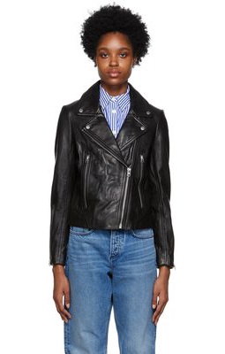 rag & bone Black Mack Leather Jacket