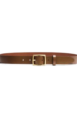 rag & bone Boyfriend Leather Belt in Chestnut