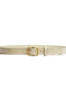 rag & bone Boyfriend Leather Belt in Greige