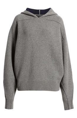 rag & bone Bridget Wool Blend Hoodie Sweater in Grey