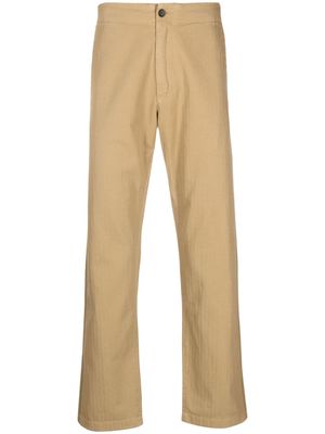 rag & bone Brighton cotton-linen trousers - Brown