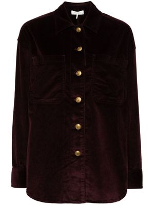 rag & bone buttoned corduroy shirt jacket - Purple