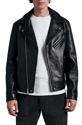 rag & bone Buzz Leather Jacket in Black