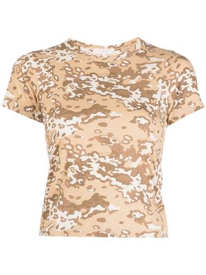 rag & bone camouflage-print short-sleeved T-shirt - Brown