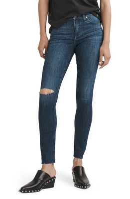 rag & bone Cate Ripped Mid Rise Ankle Skinny Jeans in Elsawhole