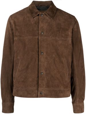 rag & bone classic-collar suede jacket - Brown