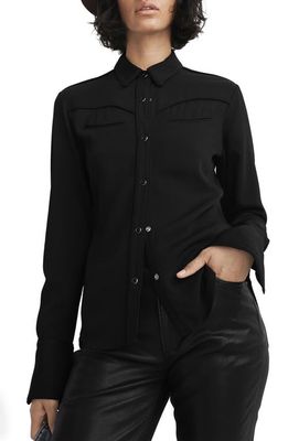 rag & bone Cleo Workshirt in Black