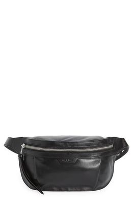 rag & bone Commuter Leather Belt Bag in Black