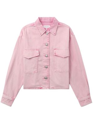 rag & bone cropped denim jacket - Pink