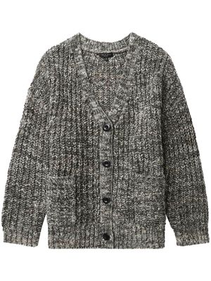 rag & bone Daphne mélange ribbed-knit cardigan - Grey