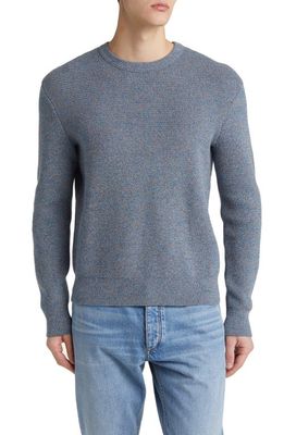 rag & bone Dexter Marled Organic Cotton Blend Sweater in Blue Multi