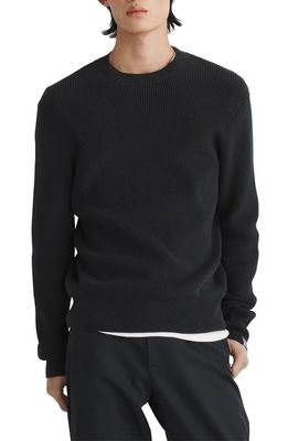 rag & bone Dexter Rib Sweater in Black