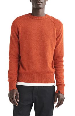 rag & bone Donegal Wool Blend Sweater in Rustmult