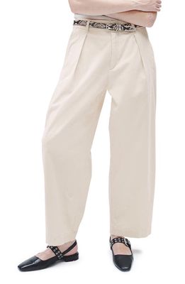 rag & bone Donovan Mid Rise Straight Leg Pants in Turtledove