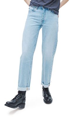 rag & bone Dre Raw Hem Low Rise Baggy Jeans in Amal