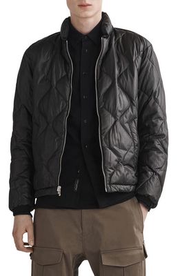 rag & bone Eclipse Onion Quilted Reversible Down Jacket in Blk