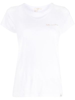 rag & bone embroidered-slogan T-shirt - White