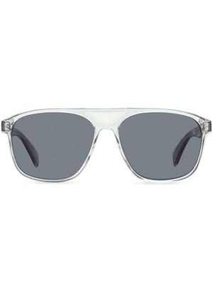 RAG & BONE EYEWEAR Aiden square-frame transparent sunglasses - Grey