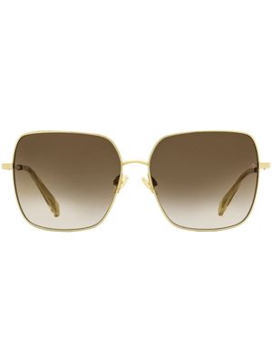 RAG & BONE EYEWEAR gradient square-frame sunglasses - Gold