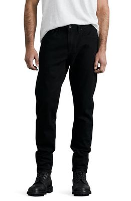 rag & bone Fit 3 Authentic Stretch Athletic Fit Jeans in Black