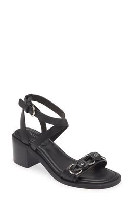 rag & bone Geo Chain Ankle Strap Sandal in Black