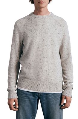 rag & bone Harlow Donegal Wool & Cashmere Sweater in Grey Multi