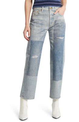 rag & bone Harlow Miramar Patchwork Relaxed Straight Leg Pants in Lexpatch