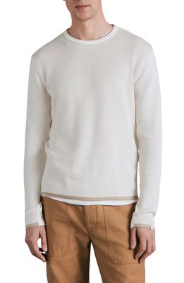 rag & bone Harvey Crewneck Cotton & Linen Sweater in Ivory