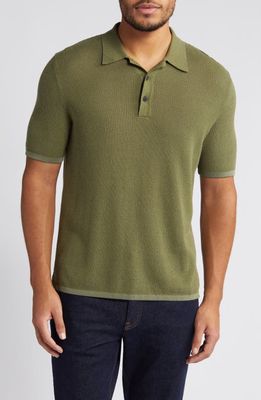 rag & bone Harvey Relaxed Polo in Sage