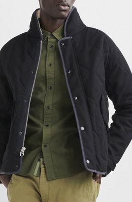 rag & bone Heywood Virgin Wool Blend Liner Jacket in Black