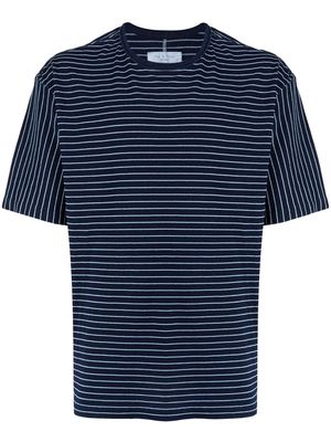 rag & bone horizontal stipe cotton T-shirt - Blue