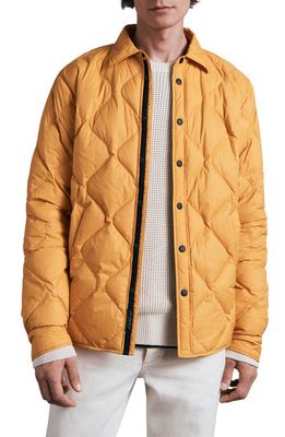 rag & bone ICONS Dane Quilted Shirt Jacket in Yellow